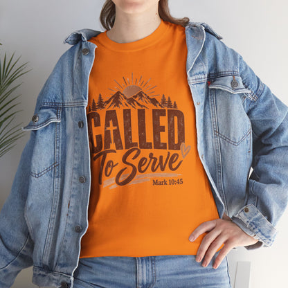 Called to Serve Mark 10:45 Christian T-Shirt