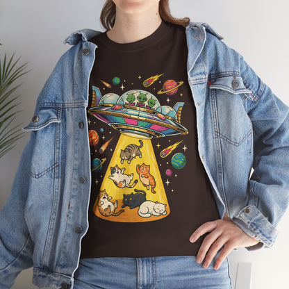 Alien Cat Abduction T-Shirt