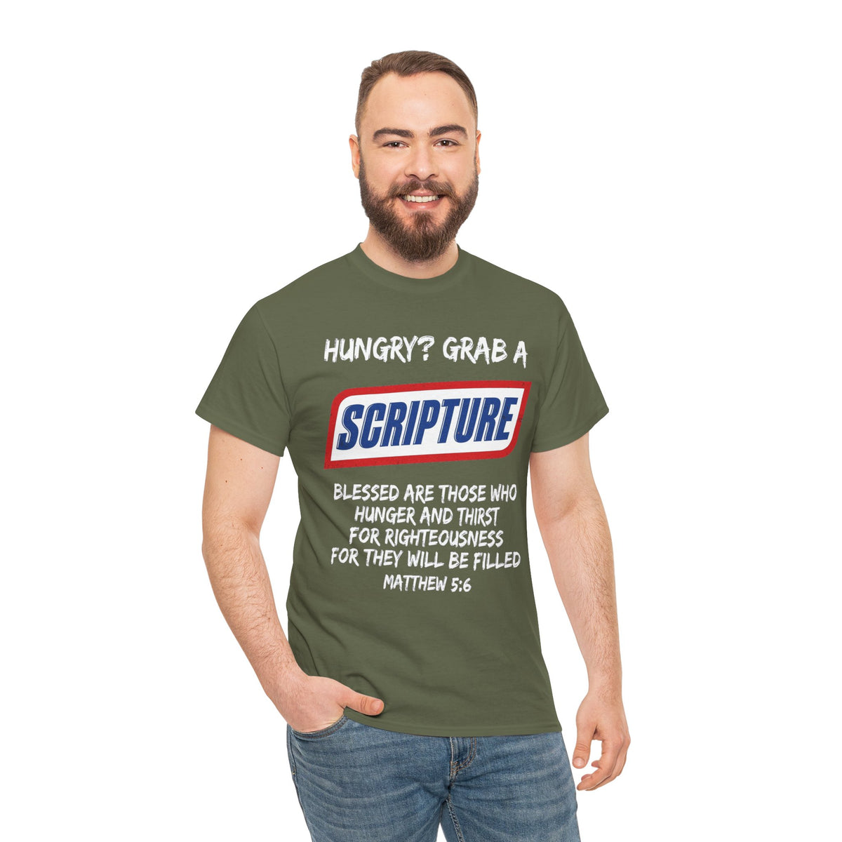 Hungry? Grab a Scripture Christian T-Shirt