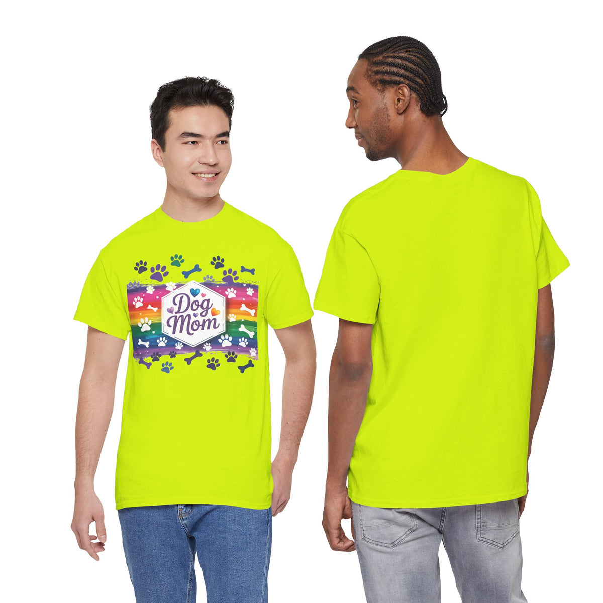 Rainbow Dog Mom T-Shirt