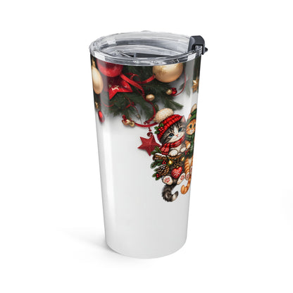 Christmas Kittens 20oz Tumbler – Cute Holiday Cat Drinkware