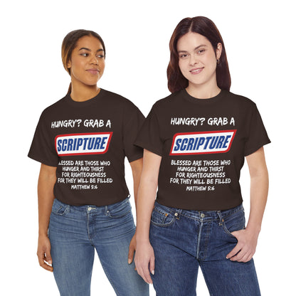 Hungry? Grab a Scripture Christian T-Shirt