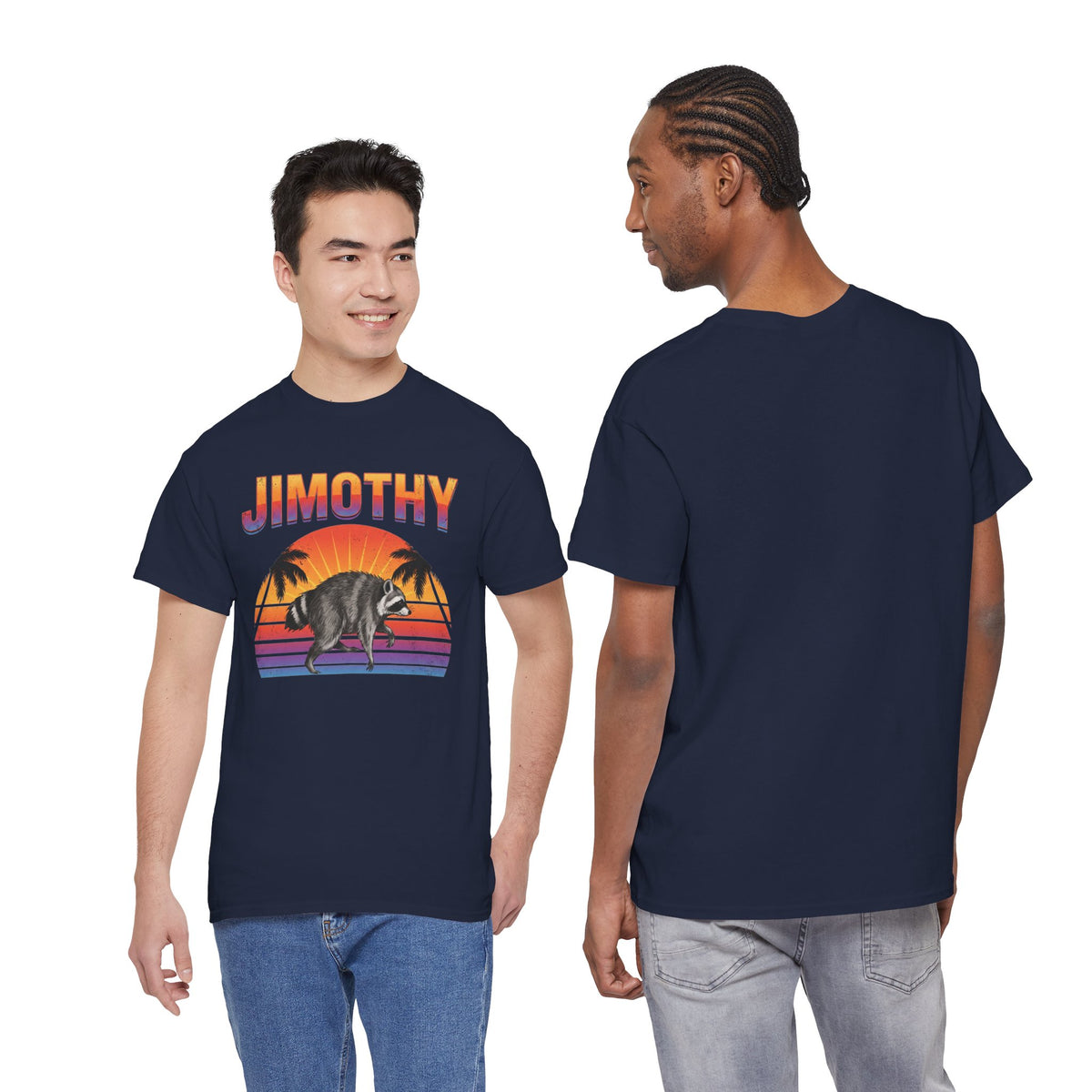 Jimothy Retro Sunset Raccoon T-Shirt