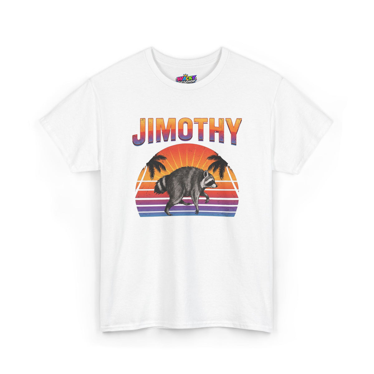 Jimothy Retro Sunset Raccoon T-Shirt