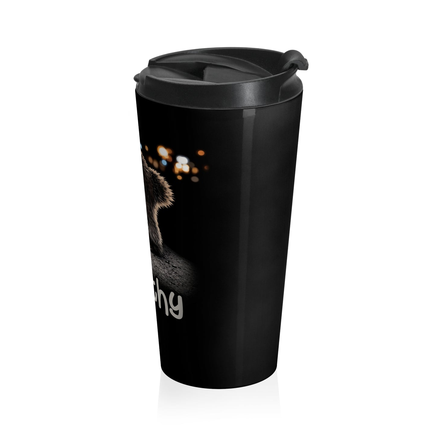 Jimothy the Coffee Bandit Stainless Steel Travel Mug (15oz)