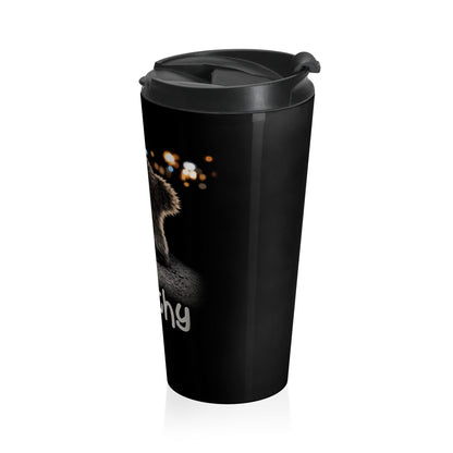 Jimothy the Coffee Bandit Stainless Steel Travel Mug (15oz)