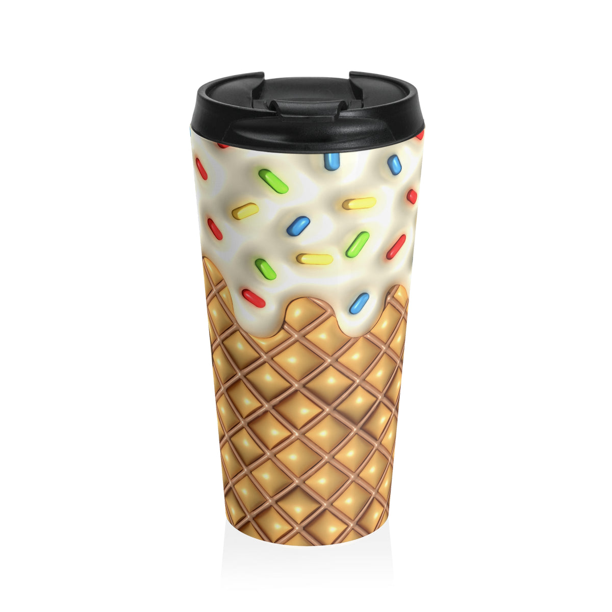 Sprinkle Cone Chaos Stainless Steel Travel Mug