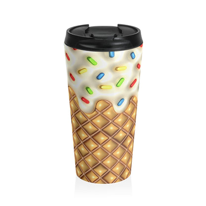 Sprinkle Cone Chaos Stainless Steel Travel Mug