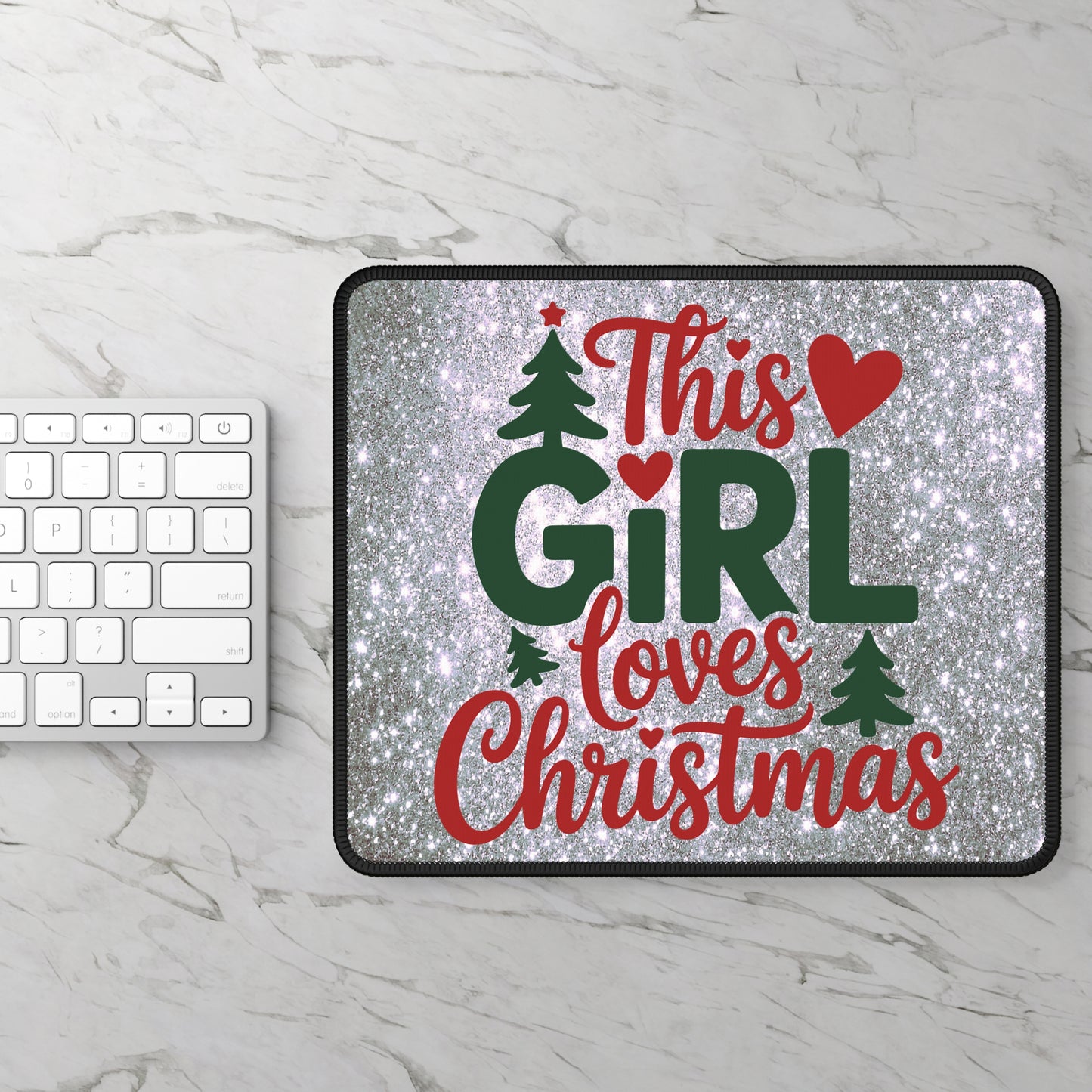 This Girl Loves Christmas Mouse Pad