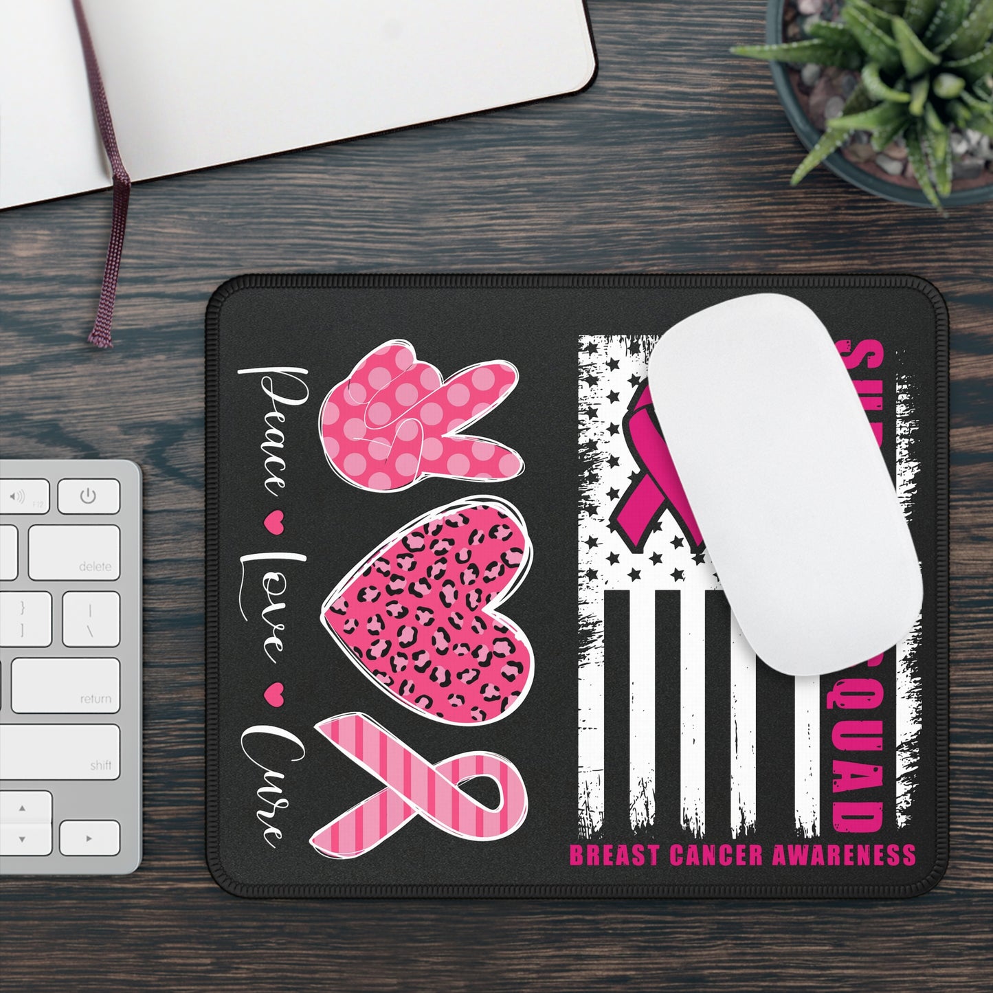 Support Squad Breast Cancer Awareness Mouse Pad