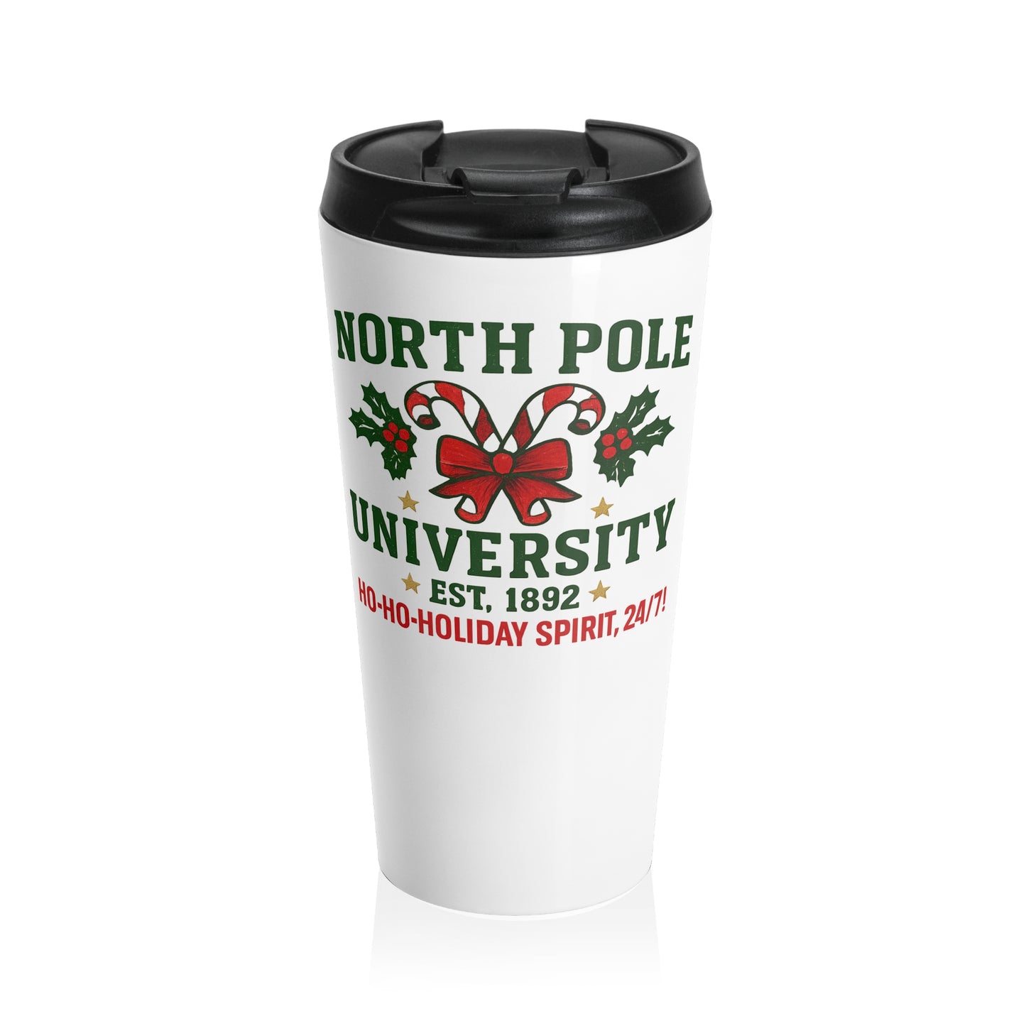 North Pole University Travel Mug