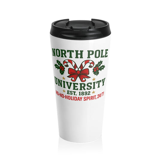 North Pole University Travel Mug