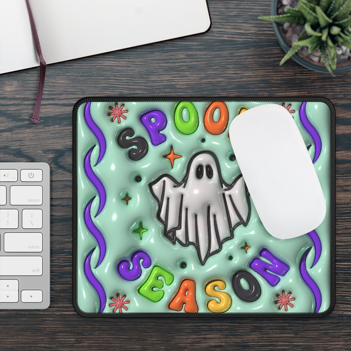 Spooky Season Ghost Mouse Pad