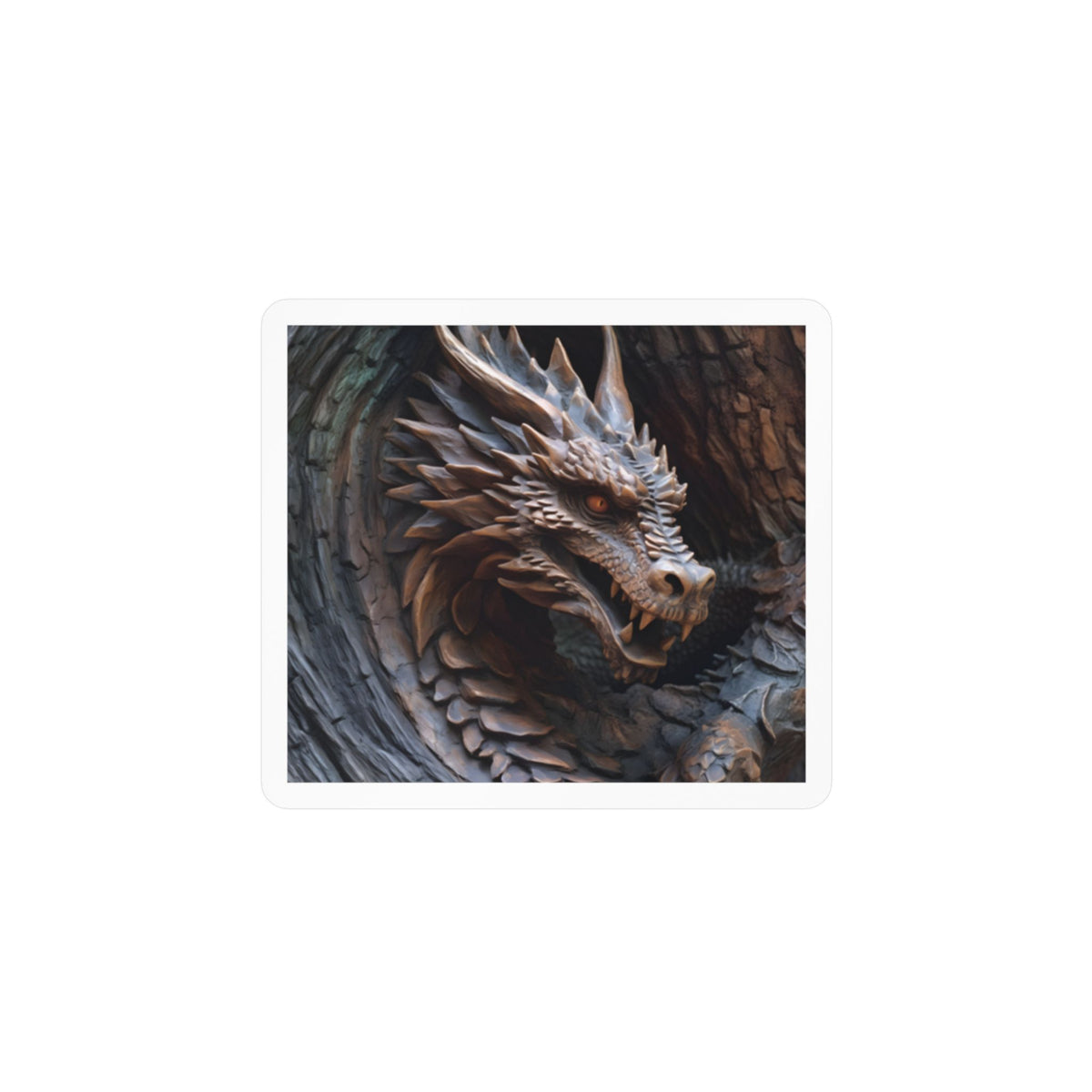 Fierce Dragon Kiss-Cut Vinyl Sticker