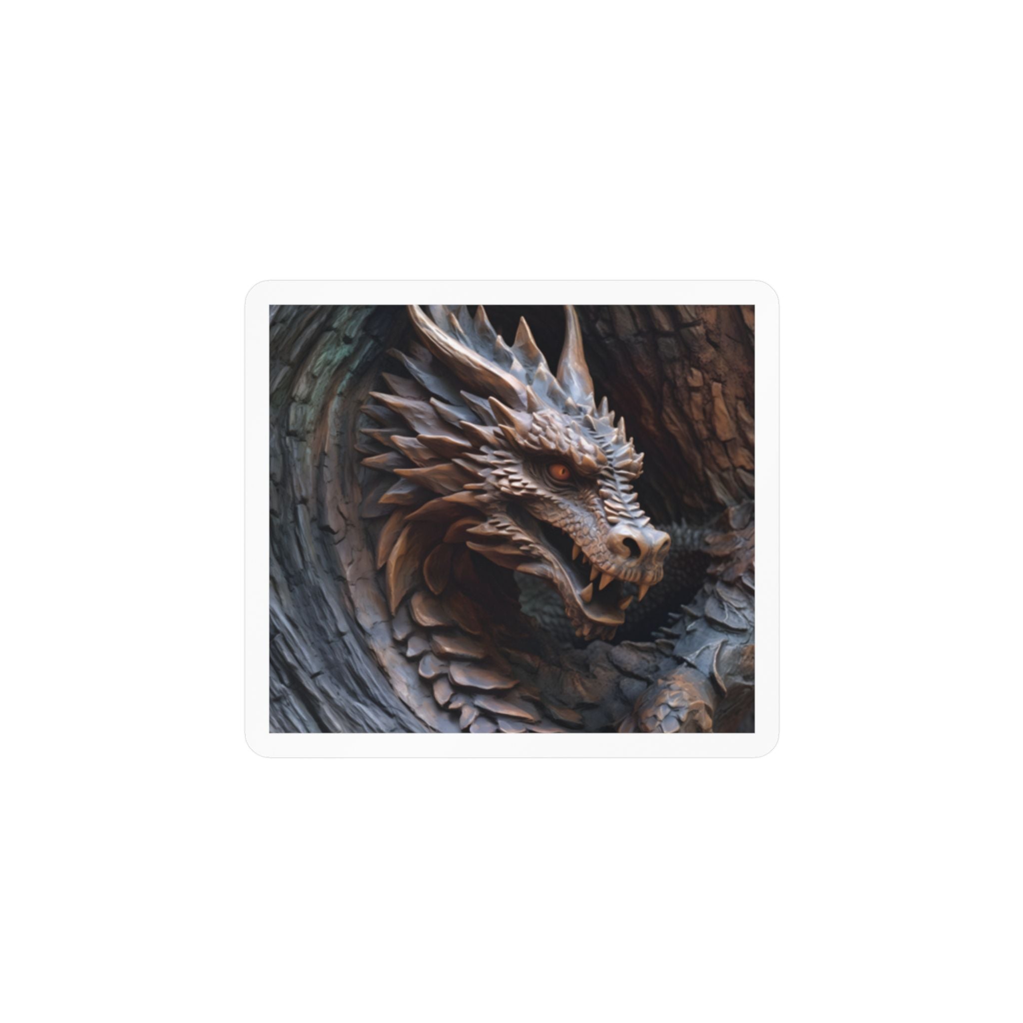 Fierce Dragon Kiss-Cut Vinyl Sticker