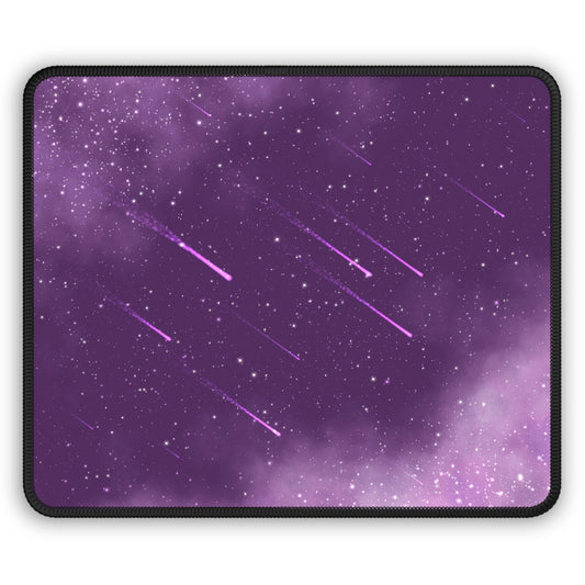 Violet Meteor Shower Mouse Pad