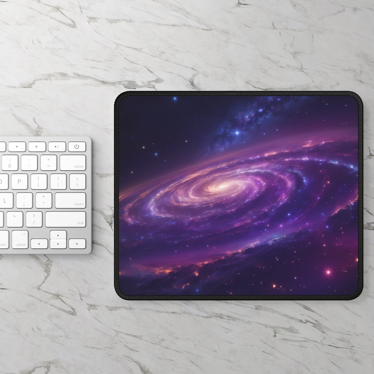 Purple Galaxy Mouse Pad