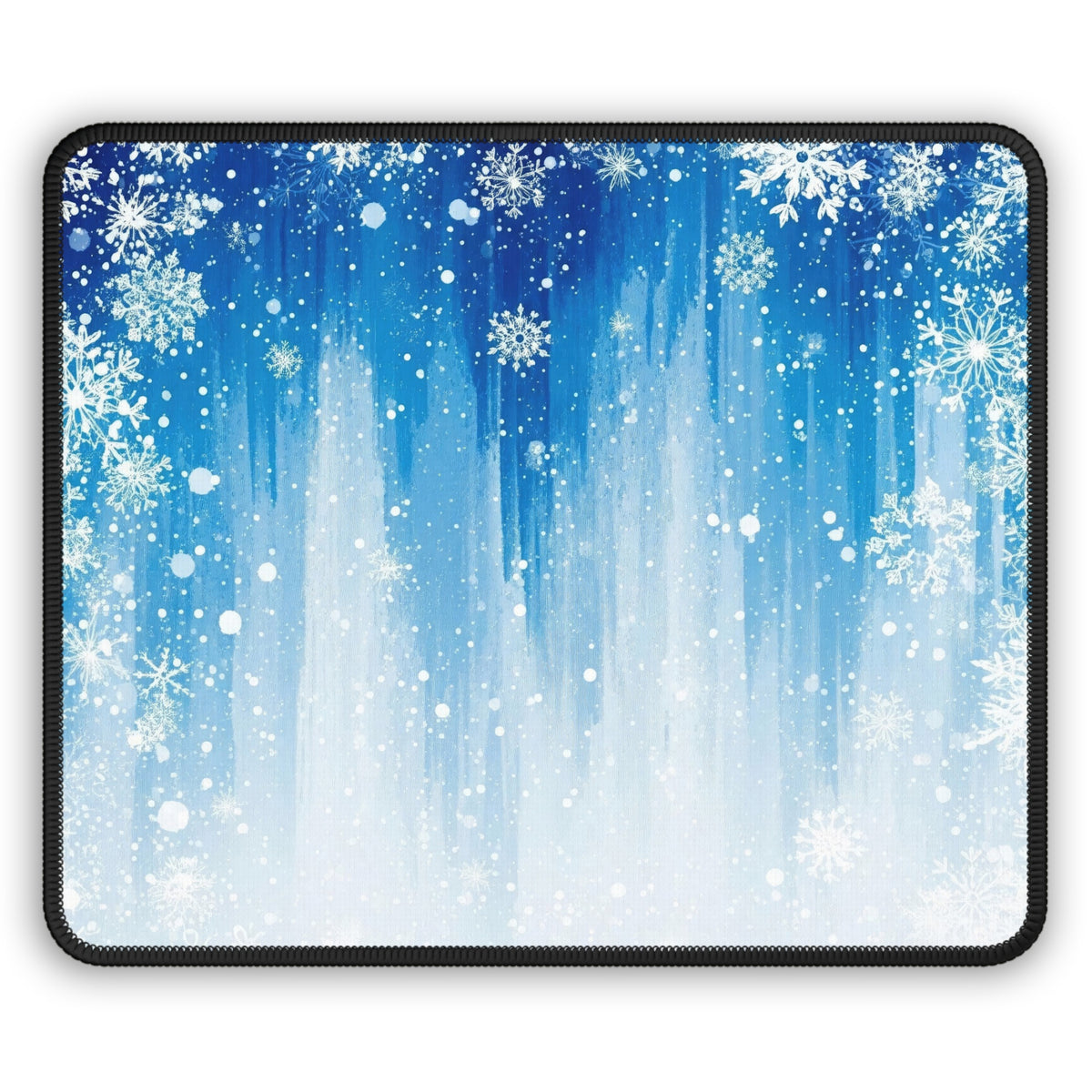Winter Snowfall Watercolor Mouse Pad