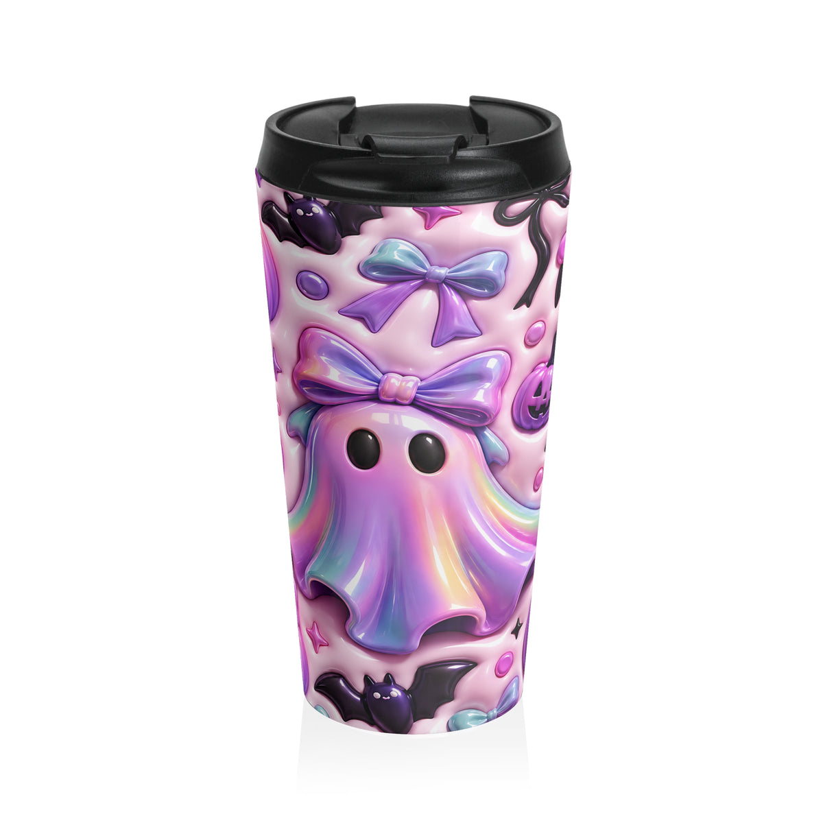 Pastel Pumpkin Party Halloween Stainless Steel Travel Mug