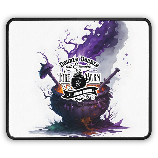 Witch’s Brew Cauldron Gaming Mouse Pad – 9x7 Neoprene Desk Mat for Spooky Gamers and Potion Masters 🧙‍♀️🔥🪄