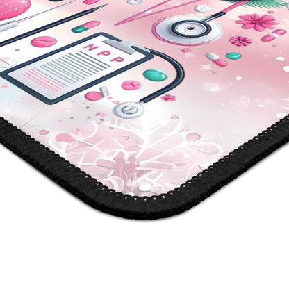 Nurse Practitioner (NP) Pink Leopard Mouse Pad