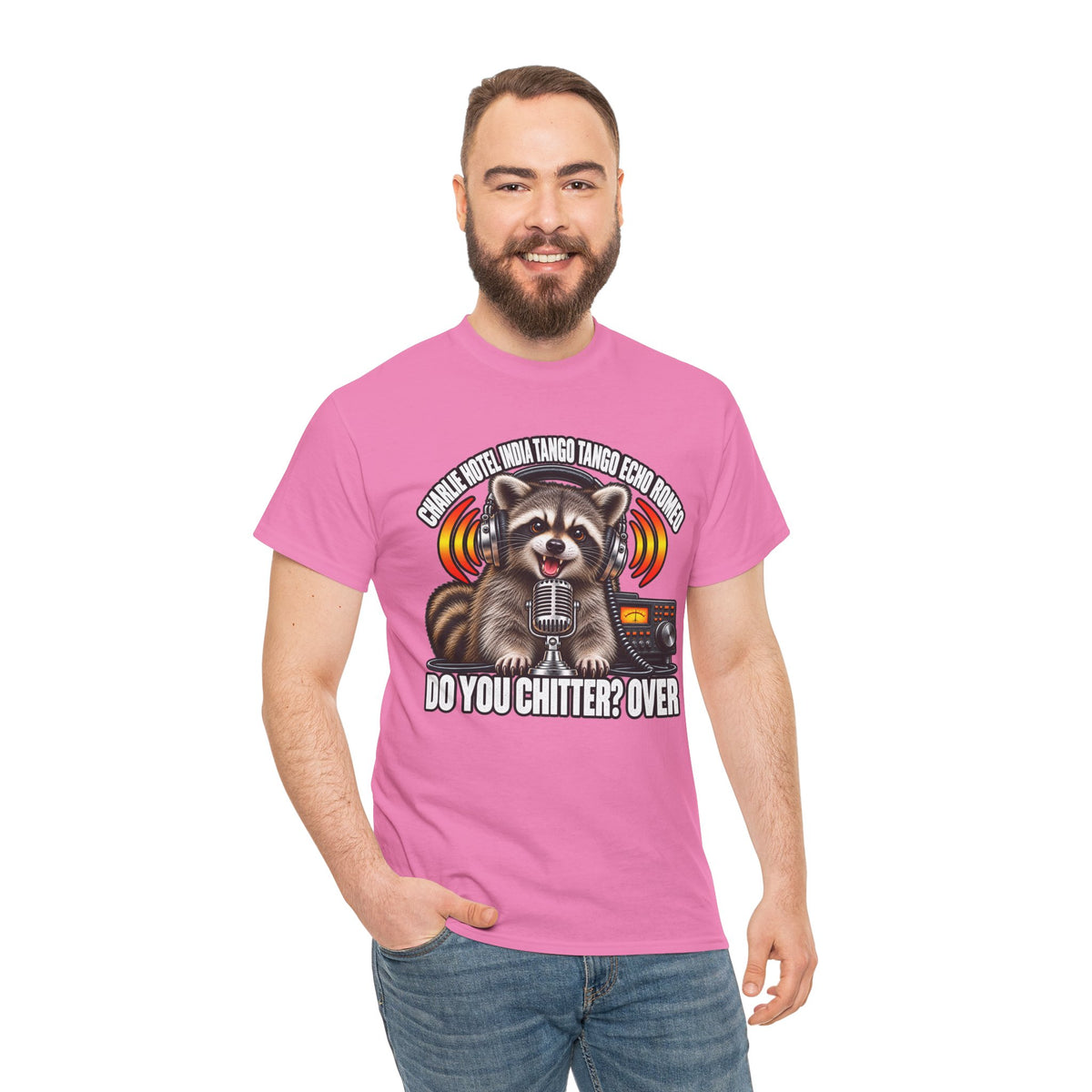 Do You Chitter? Over Raccoon Ham Radio T-Shirt