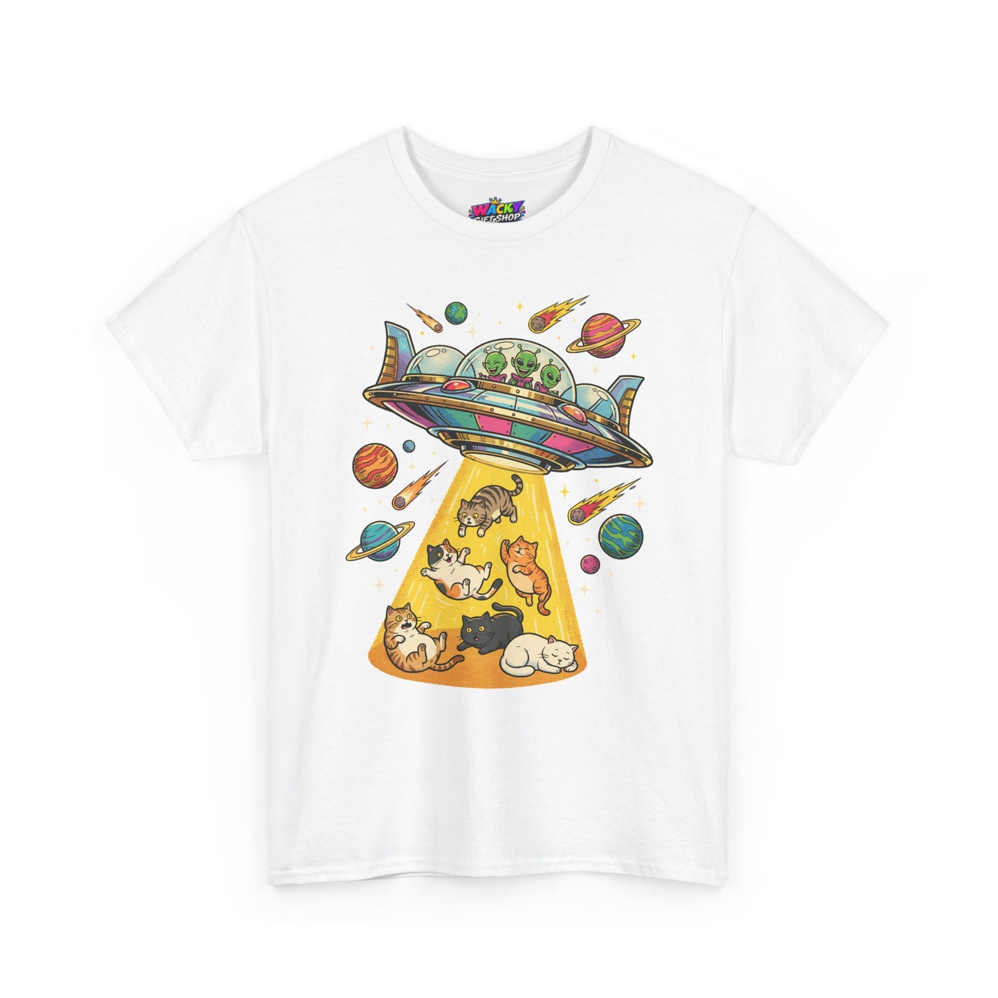 Alien Cat Abduction T-Shirt