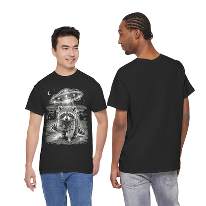 Alien Raccoon Abduction T-Shirt