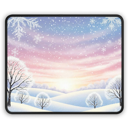 Pastel Winter Wonderland Mouse Pad