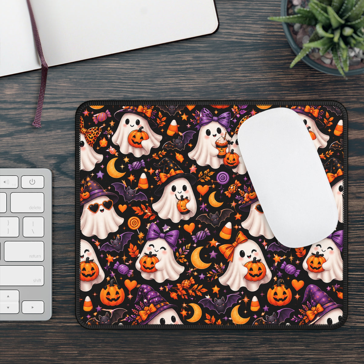 Halloween Ghost Party Mouse Pad