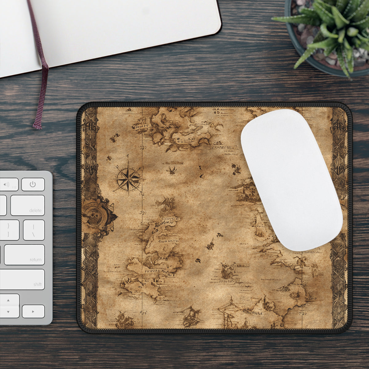 Vintage Treasure Map Mouse Pad