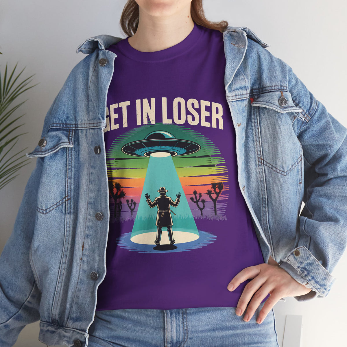 Get In Loser UFO Abduction T-Shirt