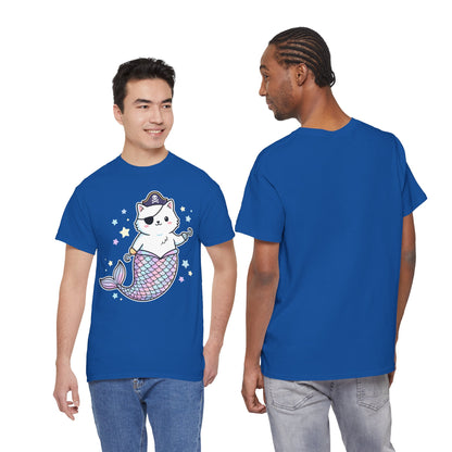 Pirate Mermaid Cat T-Shirt