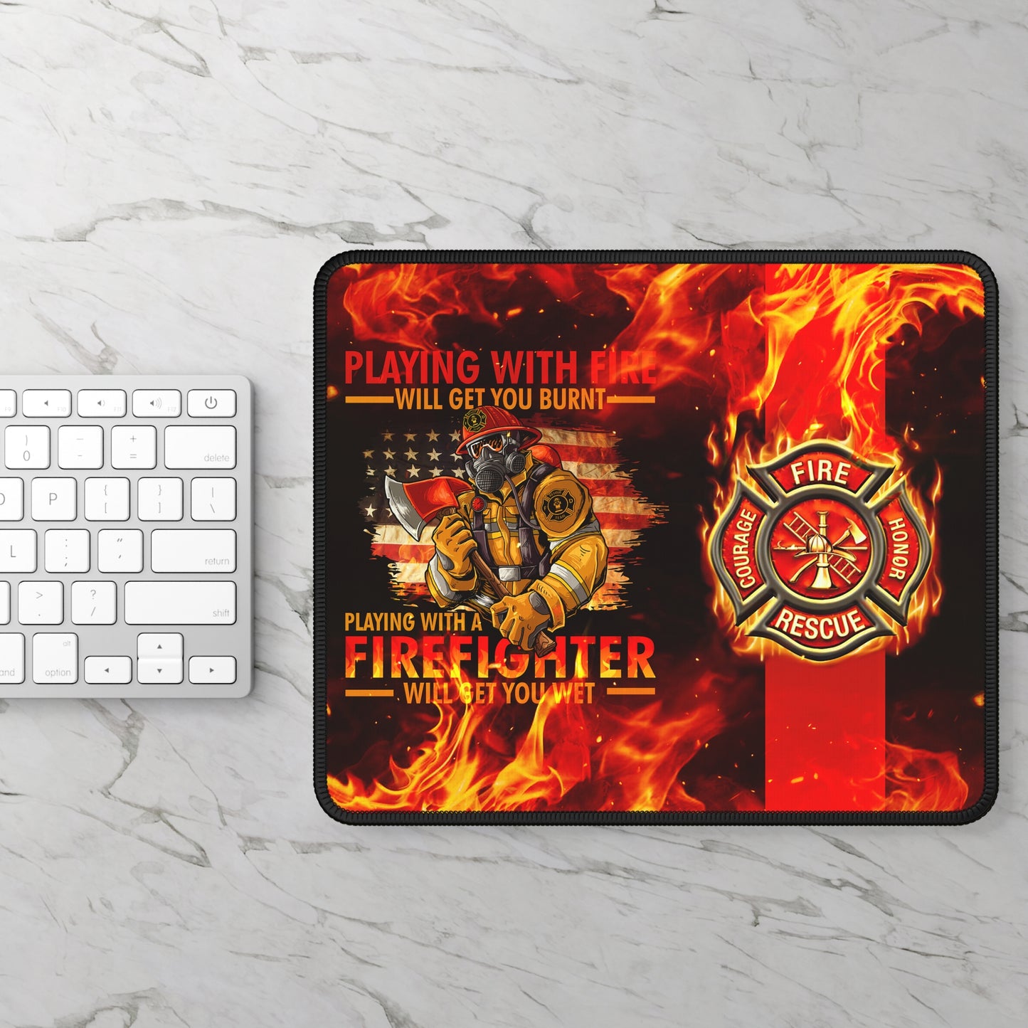 Playing With Fire Mouse Pad
