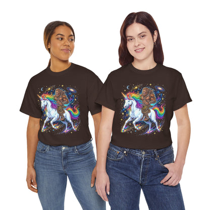 Bigfoot Riding a Unicorn T-Shirt