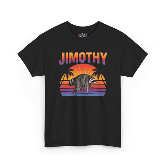 Jimothy Retro Sunset Raccoon T-Shirt