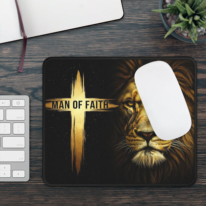 Man of Faith Lion Mouse Pad