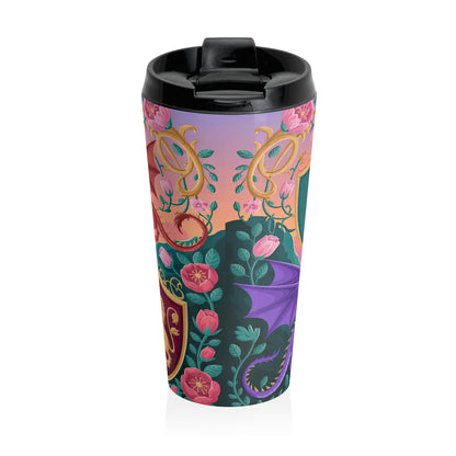 Enchanted Dragon Kingdom Stainless Steel Travel Mug (15oz)