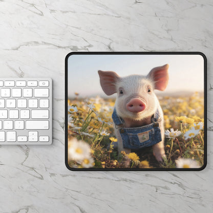 Piglet in Overalls Mouse Pad
