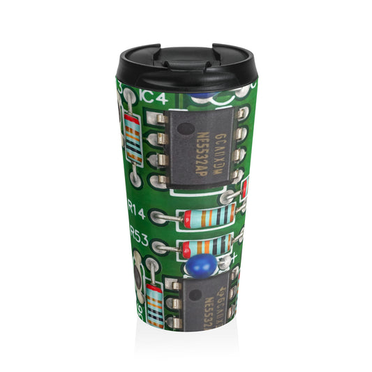 Tech Circuit Mug – 15oz Stainless Steel Travel Cup