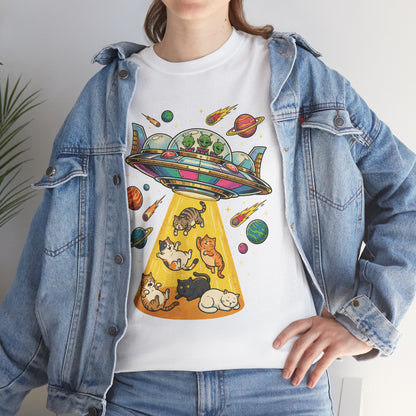 Alien Cat Abduction T-Shirt