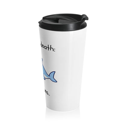 No Kisses Shark Travel Mug
