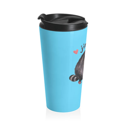 Cute Jimothy Raccoon Stainless Steel Travel Mug (15oz)