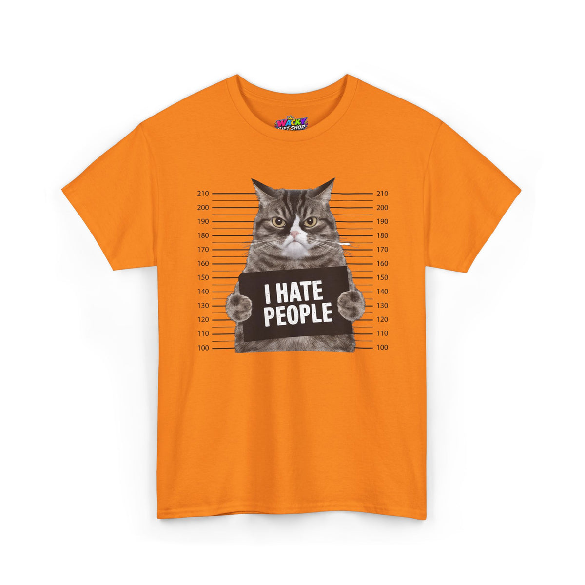 I Hate People Cat Mugshot T-Shirt
