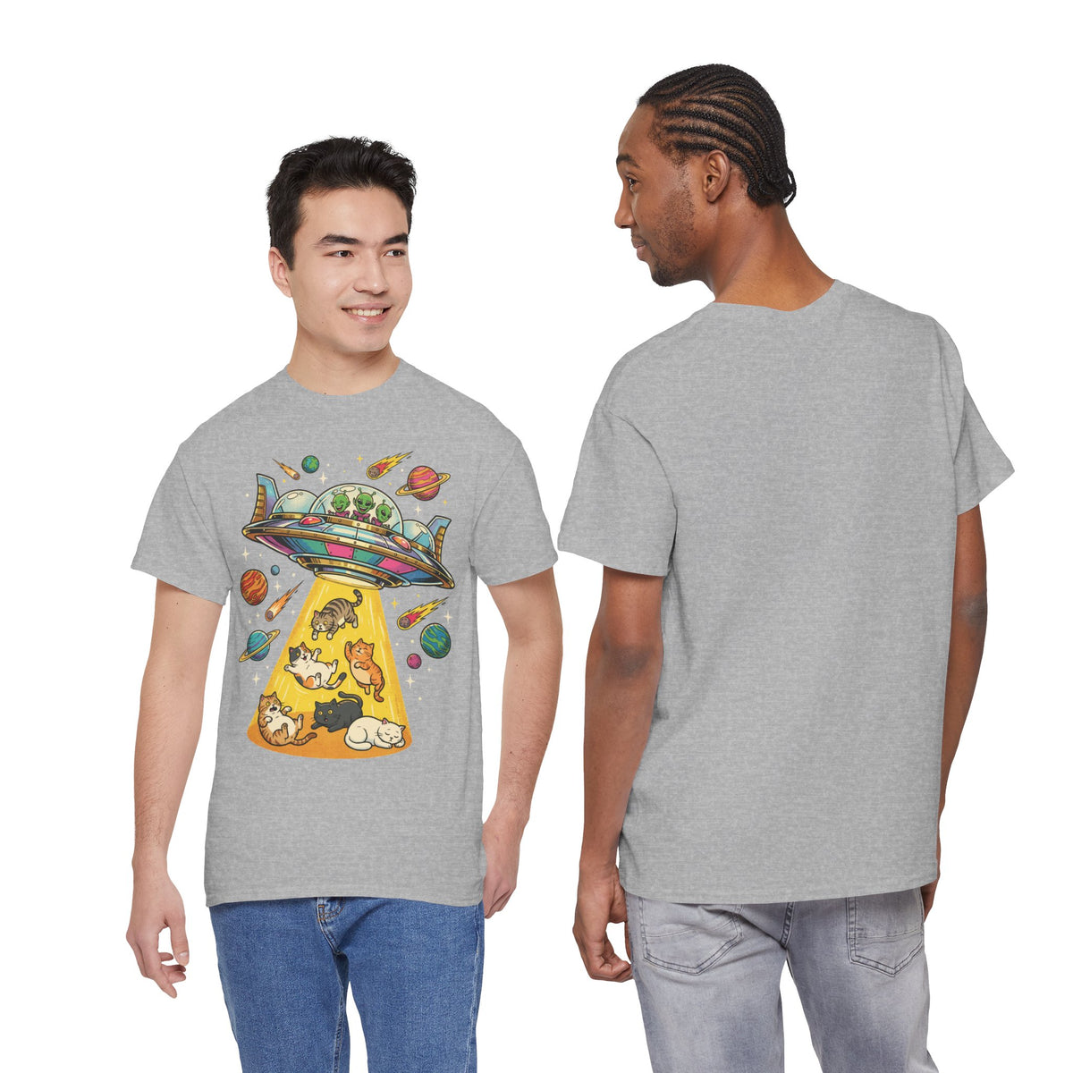 Alien Cat Abduction T-Shirt