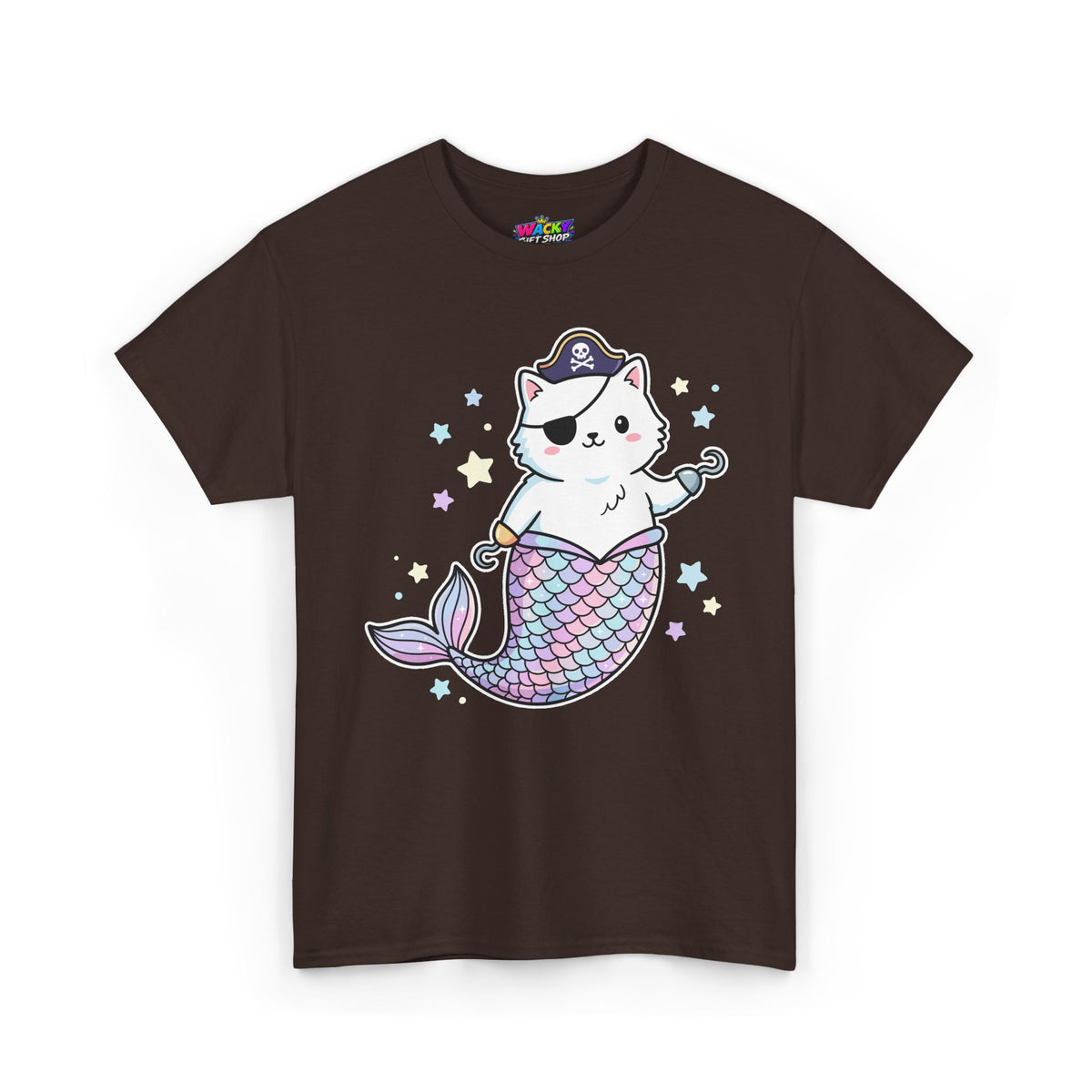Pirate Mermaid Cat T-Shirt