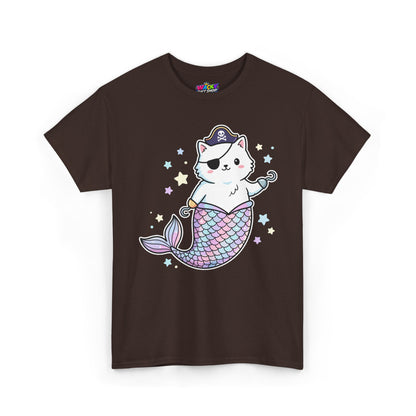 Pirate Mermaid Cat T-Shirt