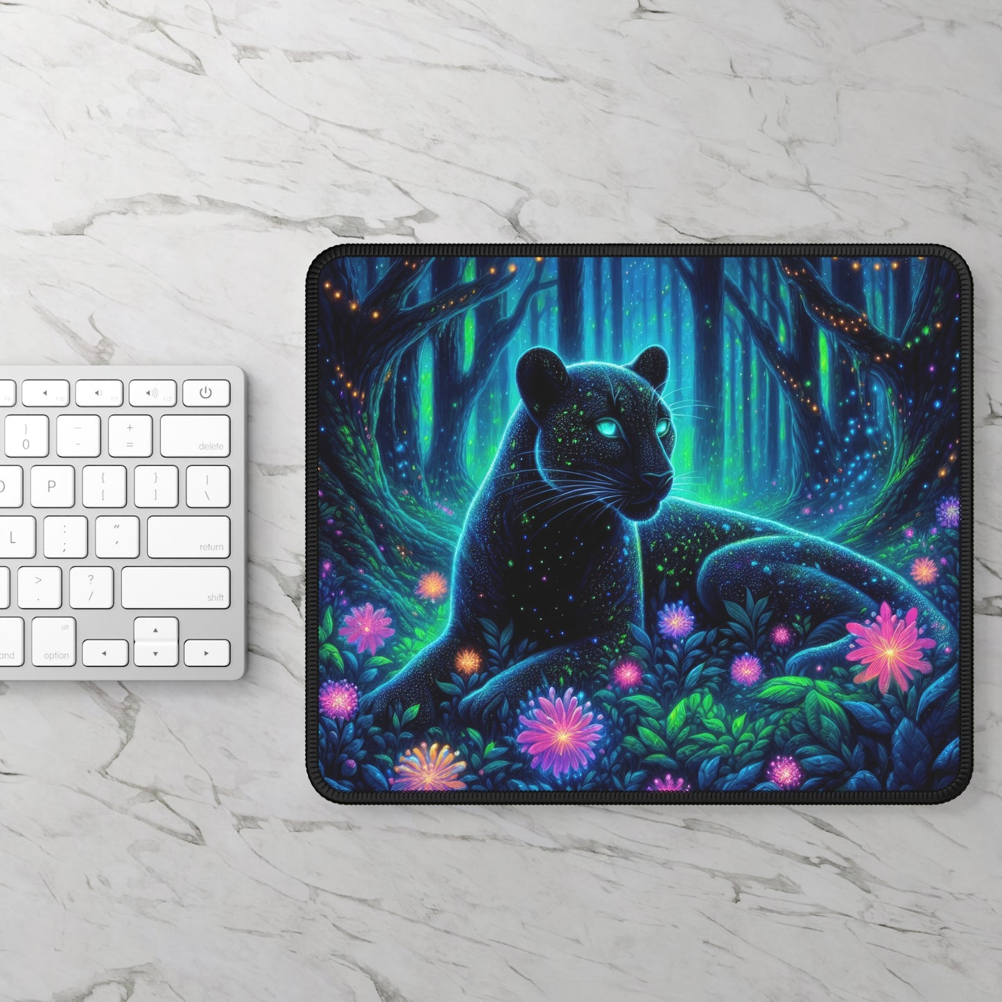 Mystical Black Panther Mouse Pad