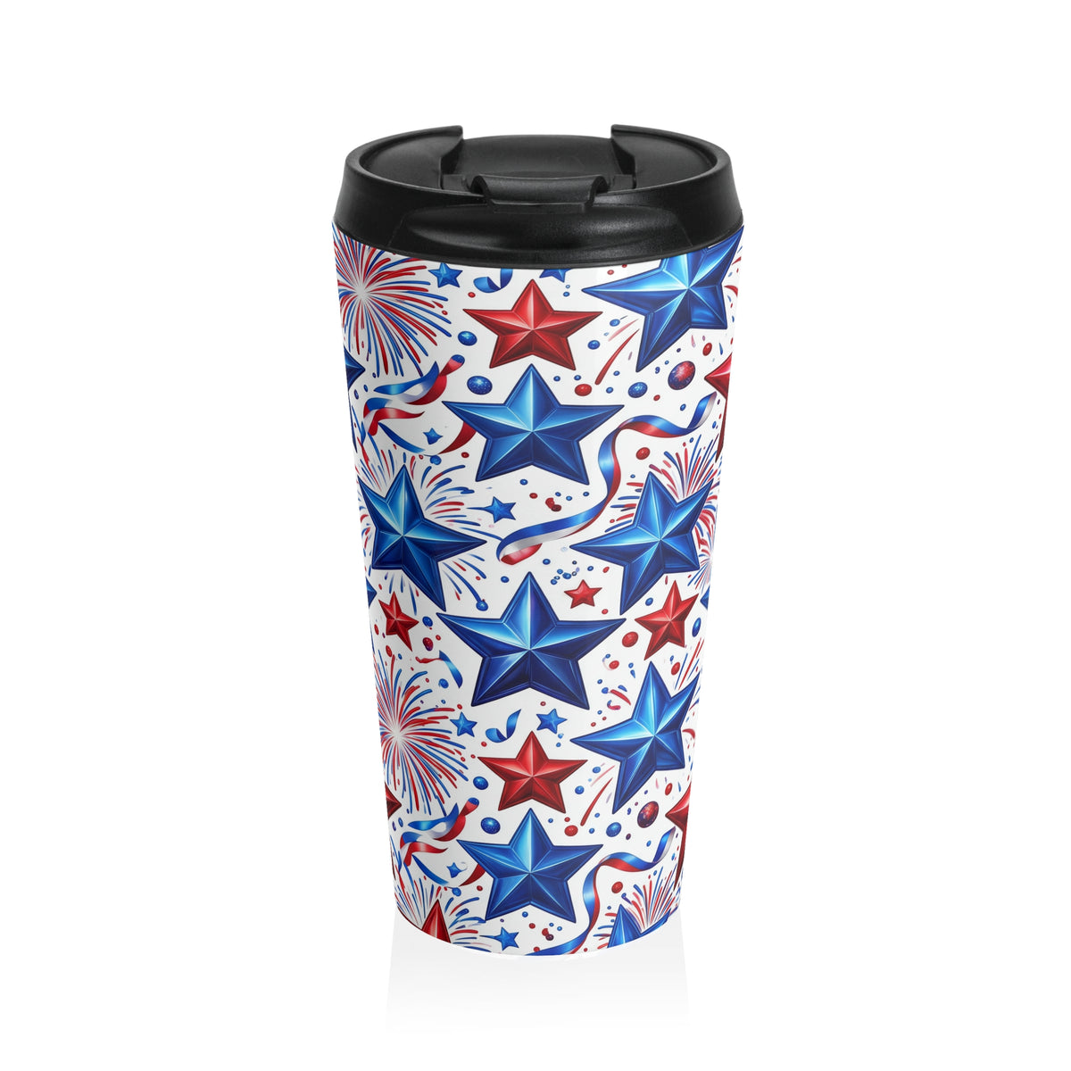 Stars, Stripes & Fireworks Stainless Steel Travel Mug