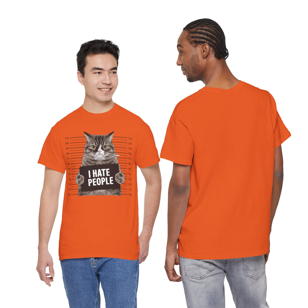 I Hate People Cat Mugshot T-Shirt